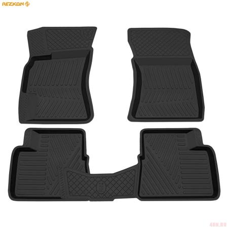 Коврики салона Rezkon резиновые для Subaru Forester (2008-2013) № 1032005100