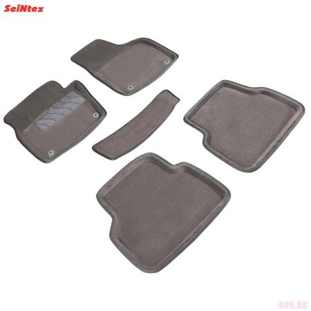 Коврики салона 3D текстильные для Volkswagen Tiguan (2010-2016) серые № 84778