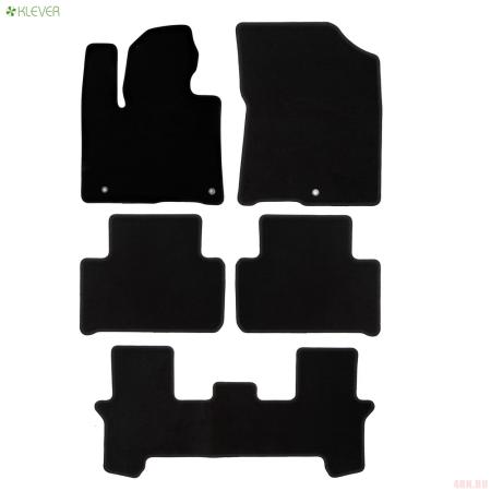 Коврики салона текстильные Econom для Kia Sorento (2020-2025) 5 шт. № KVR01.025.067.01200k