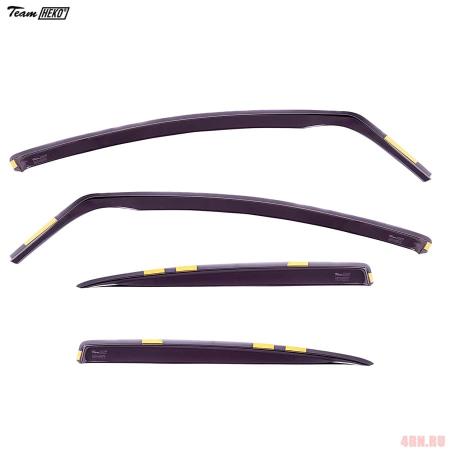 Дефлекторы боковых окон Heko для Fiat Grande Punto 5дв. (2005-2009) № 15146