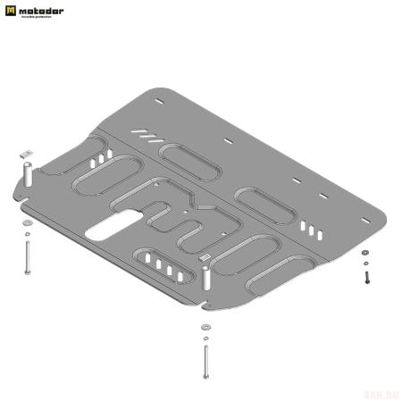 Защита картера и КПП для Hongqi H5 (2023-2025) № 343902
