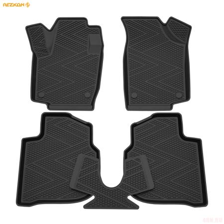 Коврики салона резиновые Ячеистый Ромб для Skoda Rapid (2020-2023) № 1230020100