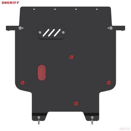 Защита двигателя и КПП для Chrysler Sebring 2 (2006-2014) № 04.1242