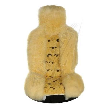 Накидка из натурального меха (мех дорогих пород: заяц + овчина, Австралия) № ZAIC014