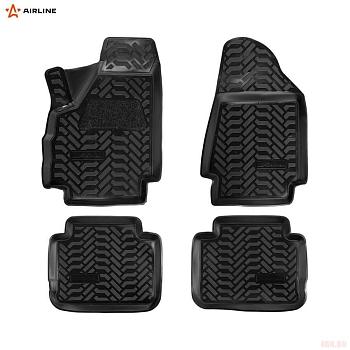 Коврики салона (3D с подпятником)для Lada (ВАЗ) Нива 3дв. 4x4 с высоким бортом № ACM-PS-14