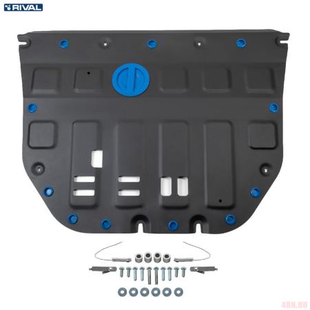 Защита картера и КПП для GAC GS8 (2023-2025) АКПП, 4WD № 111.3403.1