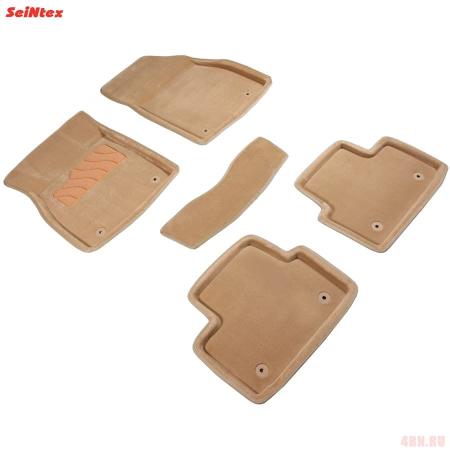 Коврики салона 3D текстильные для Opel Insignia (2007-2017) бежевые № 84745