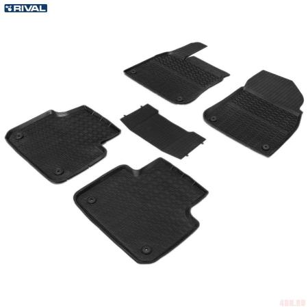 Коврики салона литьевые для Kia Sorento (2020-2025) 5/7 мест № 62804001