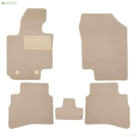 Коврики салона текстильные Premium для JAC J7 (2022-2025) 5 шт. бежевые № KLEVER0412600122112kh