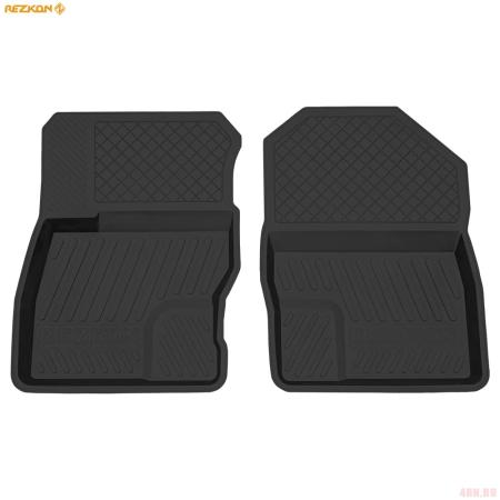 Коврики салона Rezkon передние резиновые для Ford Focus 2 (2008-2011) № 1516010100