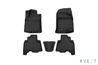 Изображение коврики в салон 3d kvest для toyota land cruiser prado 150 (2013-2025) 5 шт. № kvesttyt00002k1