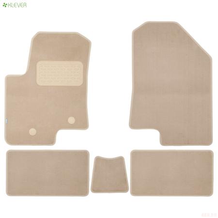 Коврики салона текстильные Premium для Changan CS35 Plus (2021-2025) 5 шт. бежевые № KLEVER0409200722112kh