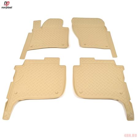 Коврики салона Norplast бежевые для Volkswagen Touareg (2010-2018) № NPL-Po-95-57-B