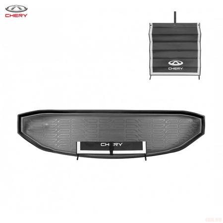 Коврик багажника оригинальный с защитным фартуком для Chery Tiggo 8 Pro Max (2022-2025) при разложенном 3-м ряде № NPPA011CCY07