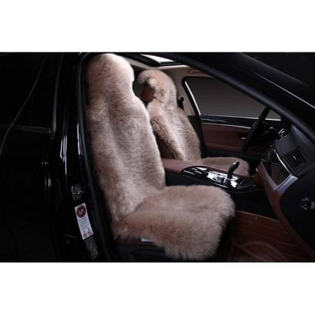 Накидка из натурального меха 2 шт. (овчина, длинный ворс, шкура из кусков, Австралия) № D078B