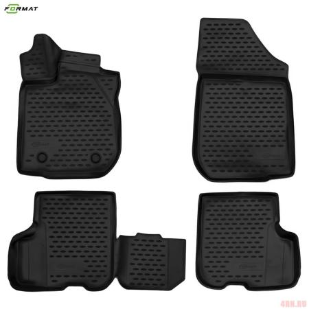 Коврики в салон 3D Format для Renault Logan (2014-2017) № FORMAT.3D.41.31.210k