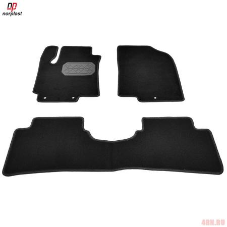 Коврики салона Norplast текстильные для Hyundai Solaris (2010-2016) № NPL-VTe-310-410