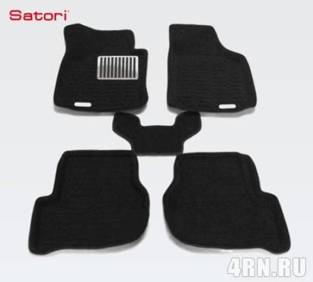 Коврики салона Satori Liner 3D Basic текстильные для Skoda Octavia A5 (2010-2013) № SI 05-00201