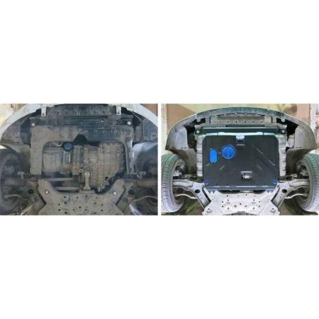 Защита картера и КПП для Hyundai Solaris (2011-2016) № 111.02343.1