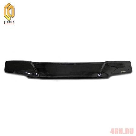 Дефлектор капота CA Plastic Classic черный для Mitsubishi Delica (1997-2007) № 2010010103590