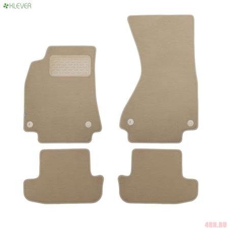 Коврики салона Klever текстильные Premium для Audi A5 АКПП купе (2007-2016) бежевые № KLEVER04041122112kh