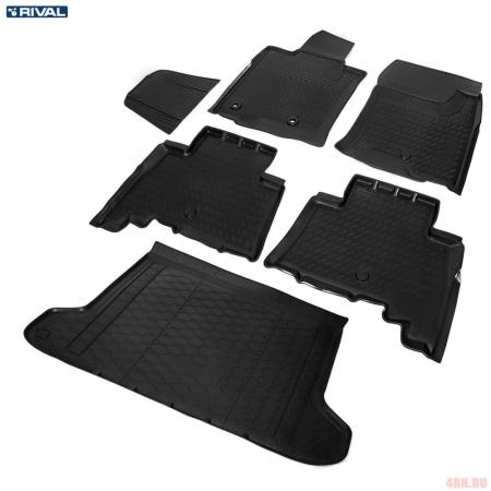 Комплект ковриков салона и багажника для Toyota Land Cruiser Prado 150 (2013-2025) № K15704002-1
