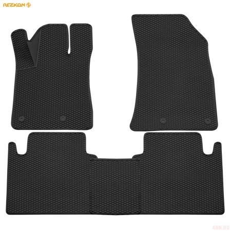 Коврики салона 3D EVA Ромб для Geely Atlas Pro (2021-2025) с черным кантом № 9217030101