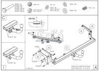 Фаркоп Galia быстросъемный для Suzuki SX4 S-Cross 2WD/4WD (2013-2022) № S107C