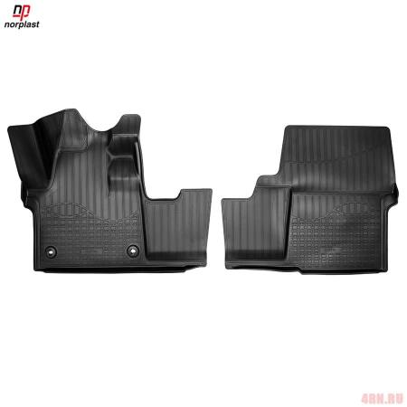 Коврики салона Norplast передние 3D для Peugeot Traveller (2018-2025) № NPA10-C64-900