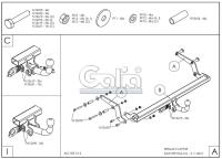 Фаркоп Galia для Renault Captur (2013-2019) № R091A