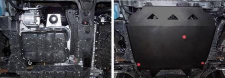 Защита двигателя и КПП для Mitsubishi Outlander XL (2007-2012) № 111.4013.1