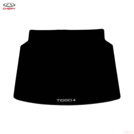 Коврик багажника текстильный оригинальный с серой вышивкой для Chery Tiggo 4 (2018-2025) № CHERY0203
