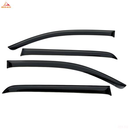 Дефлекторы боковых окон для Toyota Hilux (2015-2025) двойная кабина № DN-TOY-00019