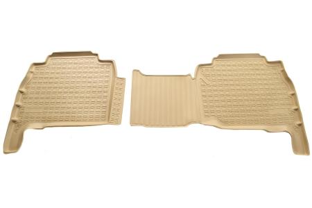 Коврики салона Norplast бежевые для Toyota Land Cruiser 200 5/7 мест (2007-2012) № NPA11-C88-500-B