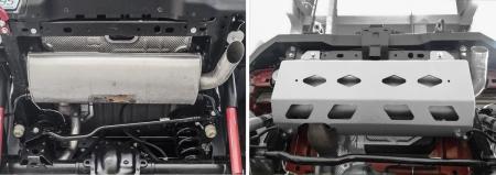 Защита глушителя для Jeep Wrangler (2017-2025) № 2333.2750.1.6