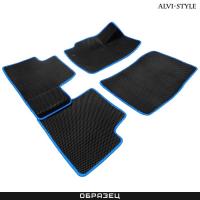 Коврики EVA салона для Hyundai Tucson (2015-2020) с синим кантом № EVAST07-06BB1