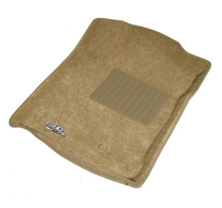 Коврики салона Sotra Liner 3D Lux бежевые для Toyota Land Cruiser Prado 150 (2012-2025) 3 ряда № ST 74-00567