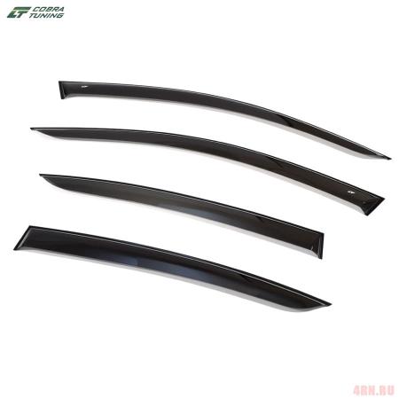 Дефлекторы боковых окон для Jaguar XE седан (2015-2024) № J20415