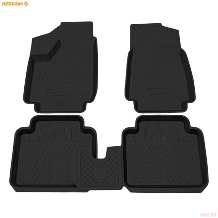 Коврики салона Rezkon резиновые для Lada (ВАЗ) Niva 4x4 (2131) Premium № 1039035200