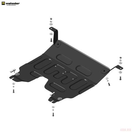 Защита картера и КПП для Hyundai Creta (2021-2025) № 70906