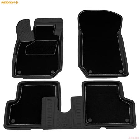 Коврики салона Rezkon Transformer резиновые для Renault Kaptur (2016-2023) № 3029035100