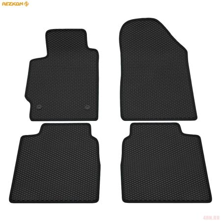 Коврики салона EVA резиновые для Toyota RAV4 (2006-2012) с черным кантом № 9034035101