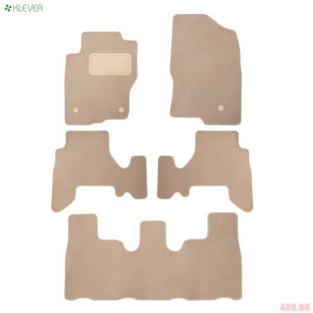 Коврики в салон Klever Premium для Nissan Pathfinder АКПП (2010-2014) бежевые № KLEVER04363822112kh