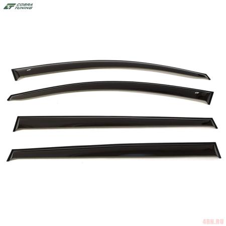 Дефлекторы боковых окон Cobra для Toyota Avensis Verso (2001-2003) № T23702
