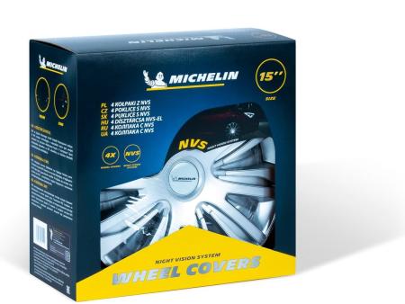 Колпаки колесные MICHELIN 15", "42 Нардо", серебристые, 4 шт. № 300255