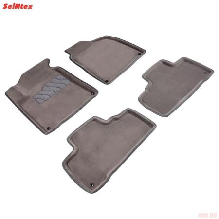 Коврики салона 3D текстильные для SsangYong Actyon (2011-2019) серые № 84125