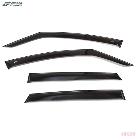 Дефлекторы боковых окон Cobra широкие Kia Venga № KE12210