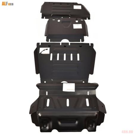 Комплект защиты днища для JAC T6 (2018-2025) 4 части № ALF5603-04-05-06