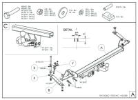 Фаркоп Galia для Fiat Doblo (2000-2009) № F070A