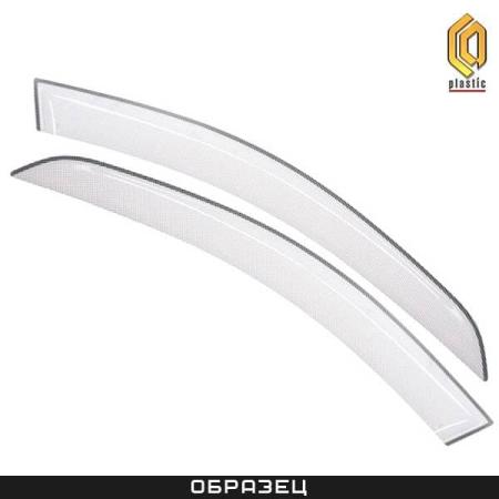 Дефлекторы окон шелкография белые для Hyundai Starex (2008-2025) № 2010030409115